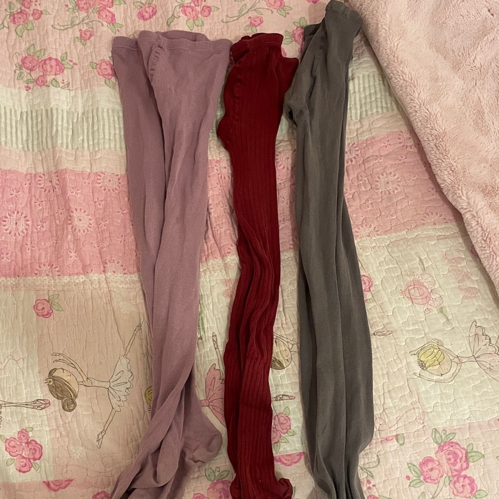 Condor — Stylish Kids Tights - Pink, Red, and Gray